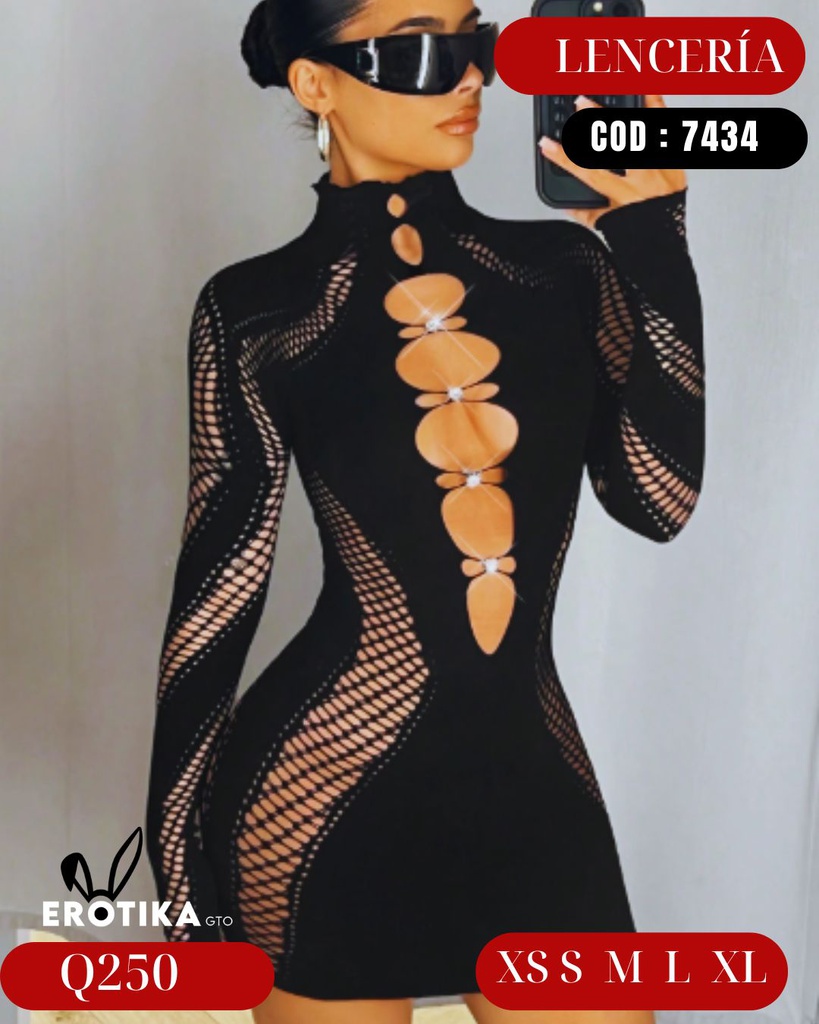 Vestido ajustado negro