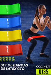 [4677] Bandas Cerradas De Latex Set De 5