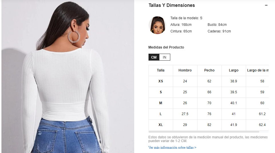 Blusa corta tejida de canalé de cuello cruzado