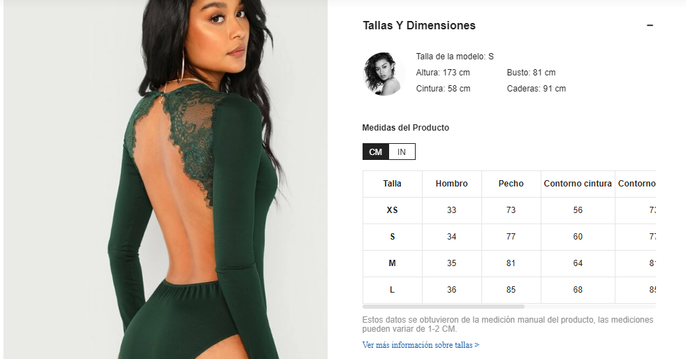 Body con espalda descubierta y encaje