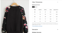 Sueter Pullover floral de manga