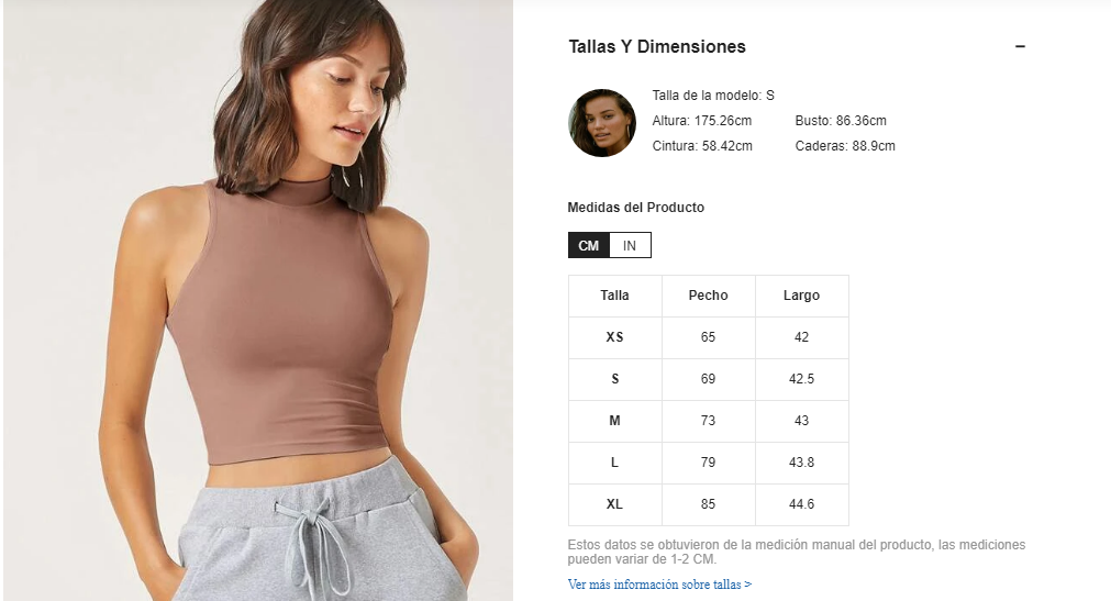 Blusa Top Corto Tank Unicolor De Cuello Alto