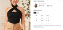 Blusa Top Halter De Espalda Abierta Con Tiras Cruzadas