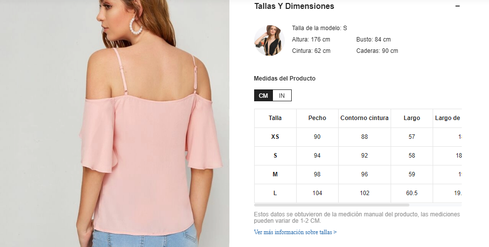 Blusa Top Unicolor De Manga Con Volante De Hombros Descubiertos