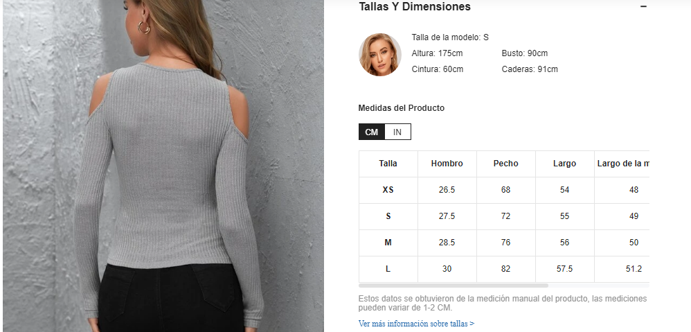 Blusa ajustada tejida de canalé de hombros descubiertos