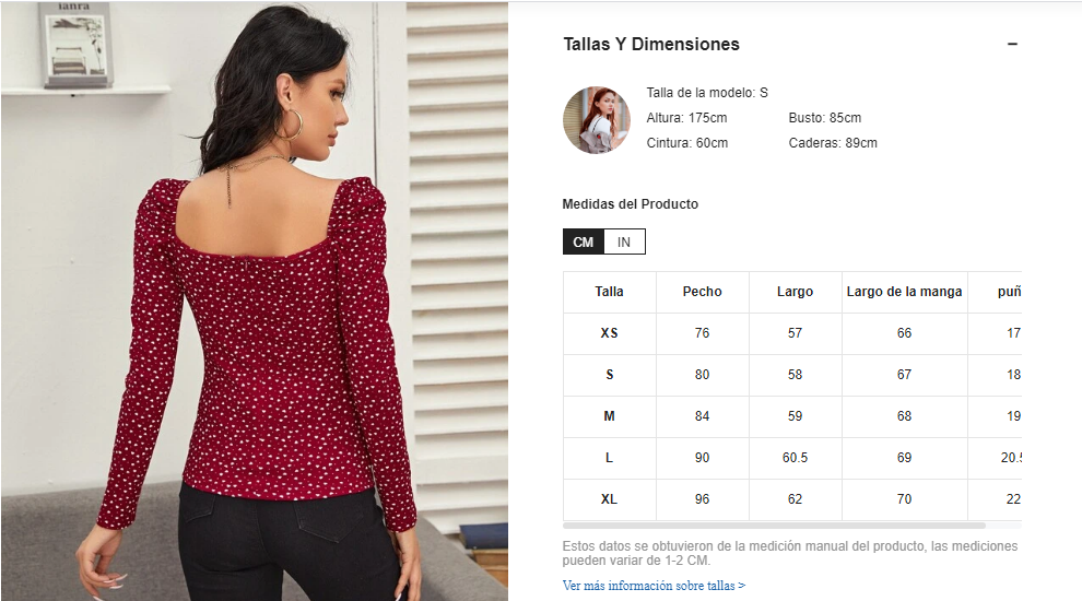 Blusa con estampado de corazón de cuello