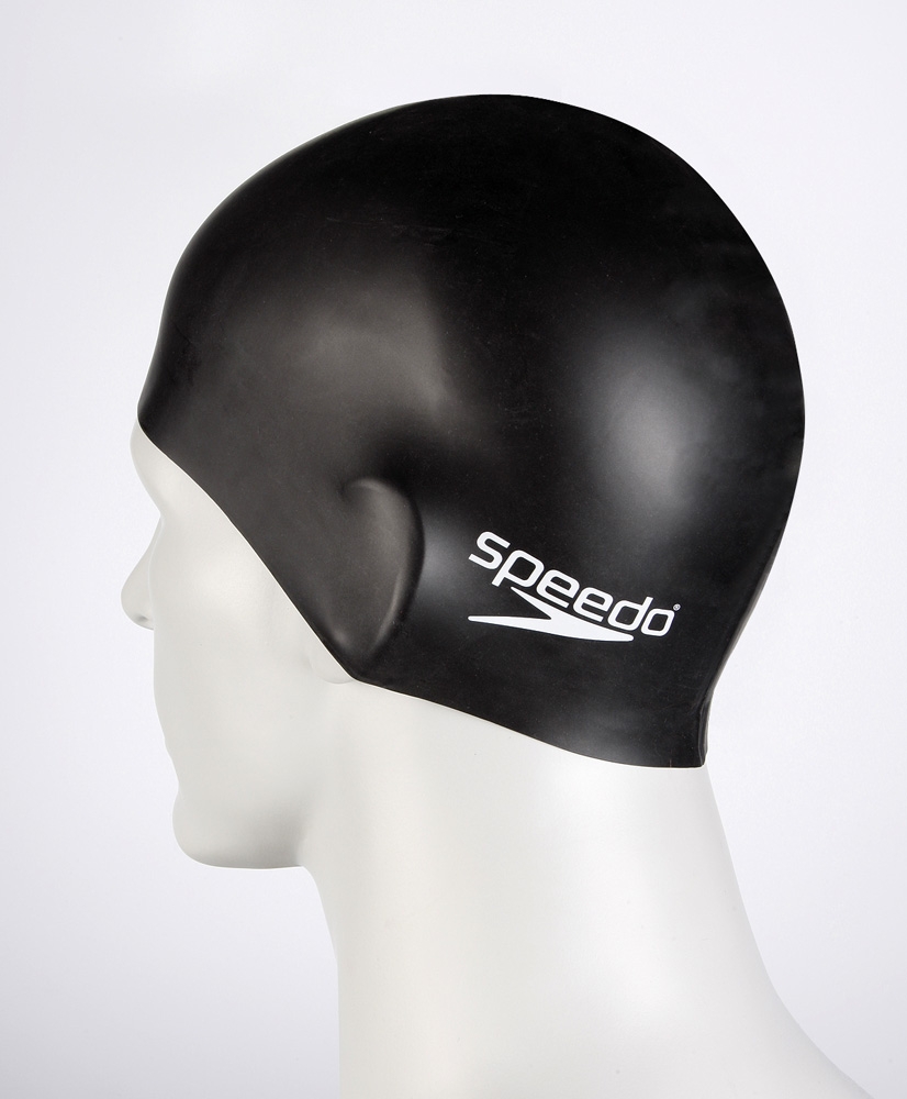 GORRO PARA NATACION PLAIN FLAT NEGRO