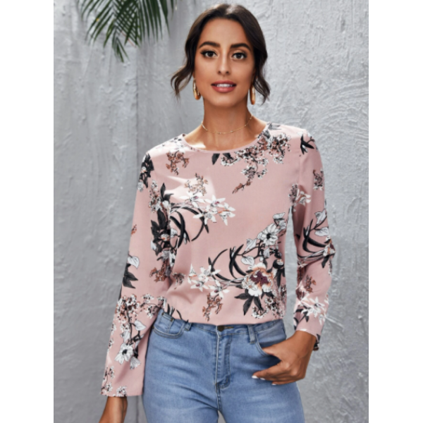 Blusa Top Con Estampado Floral