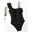 Traje De Baño Una Pieza Ribete Fruncido