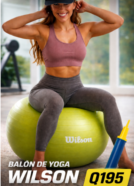 PELOTA YOGA  WILSON 65CM + INFLADOR