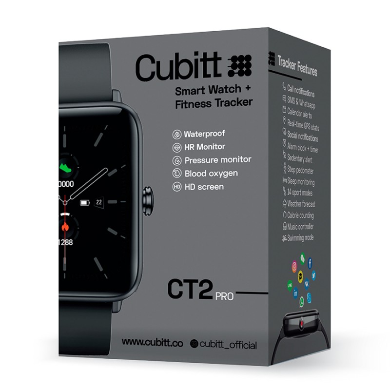 Reloj SmarT Watch + Fitness Tracker  Cubitt CT2Pro