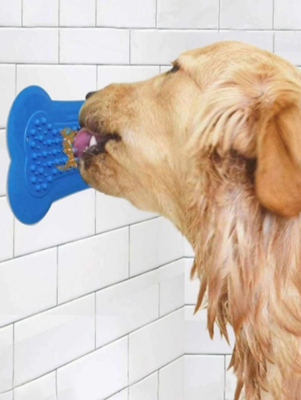 Pegatina de mascota ducha alimento