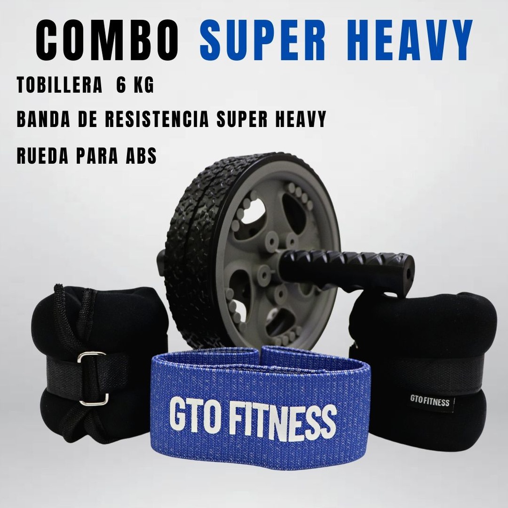 Combo Super Heavy - Tobillera 6kg Liga super heavy Rueda para ABS