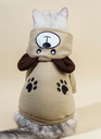 Cachucha para mascota con estampado de oso de dibujos animados