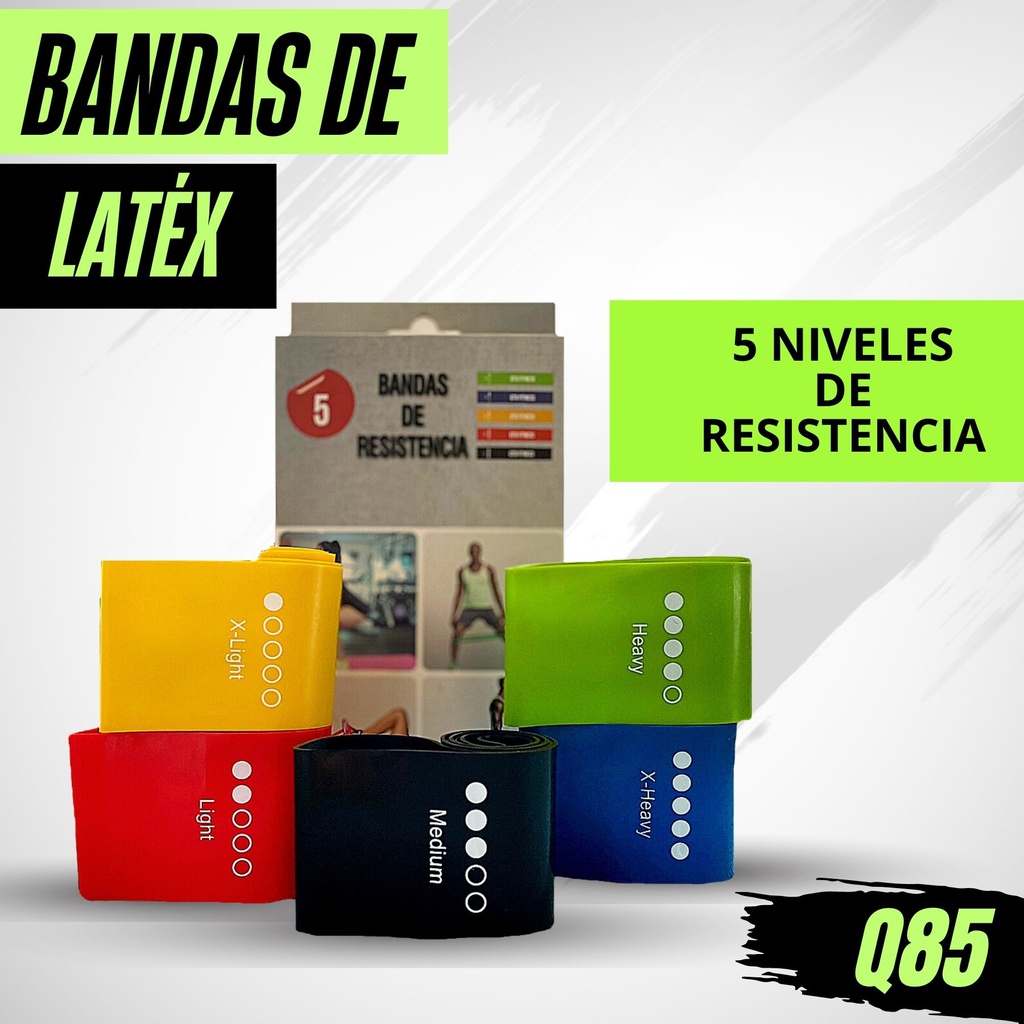 Bandas Cerradas De Latex Set De 5