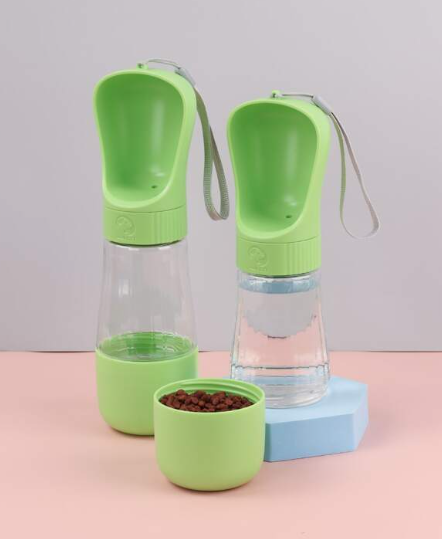 Dispensador de agua y comida portatil 320ml + 170ml