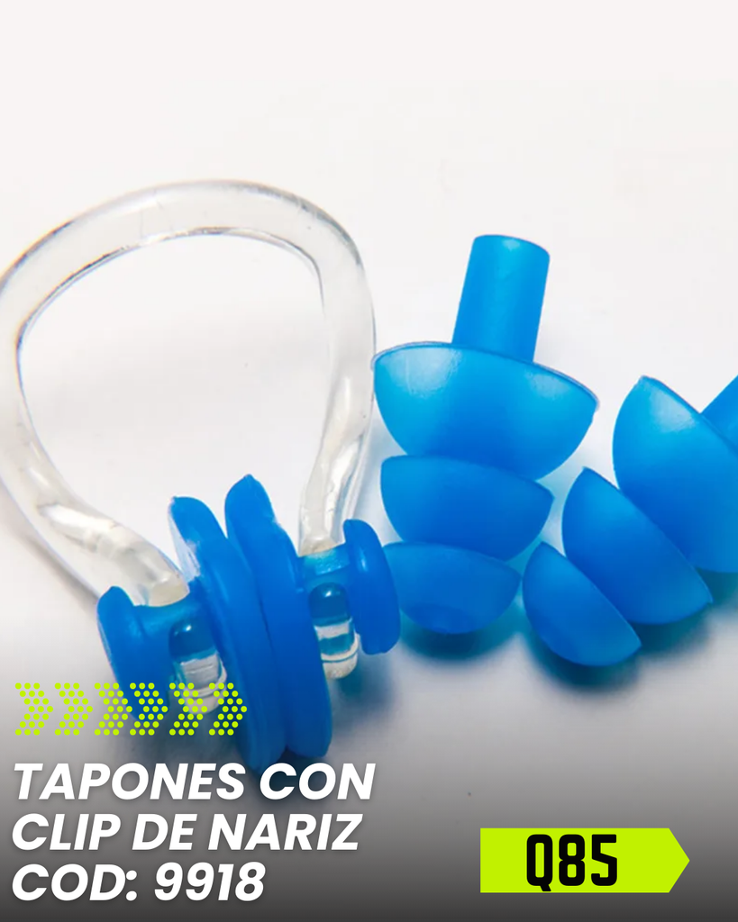 Tapones para los oídos con Clip de nariz Set