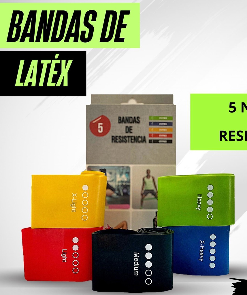 Bandas Cerradas De Latex nivel 4 Verde