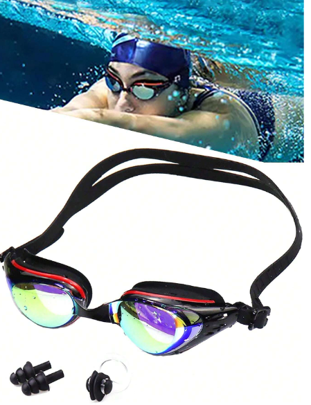 Lentes de natacion y tapones