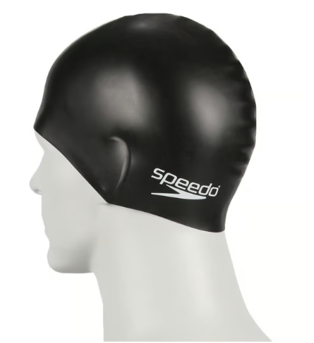 GORRO PARA NATACION PLAIN FLAT NEGRO