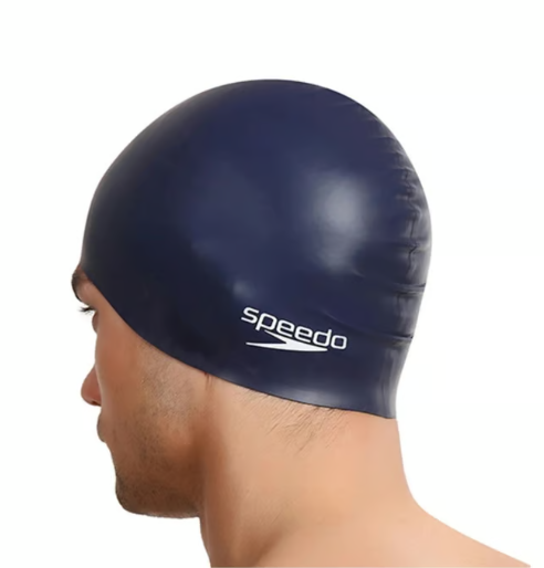 GORRO PARA NATACION PLAIN FLAT AZUL