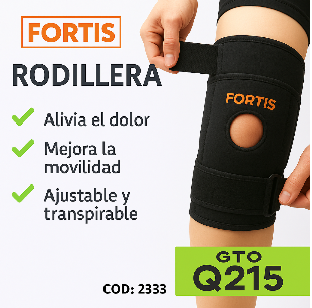 Rodillera ajustable Fortis por talla