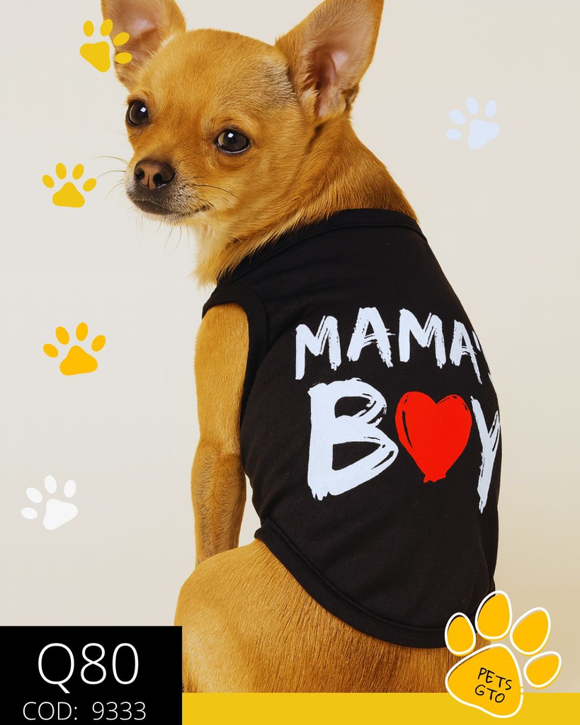 Camista de Mama Boy color Negro