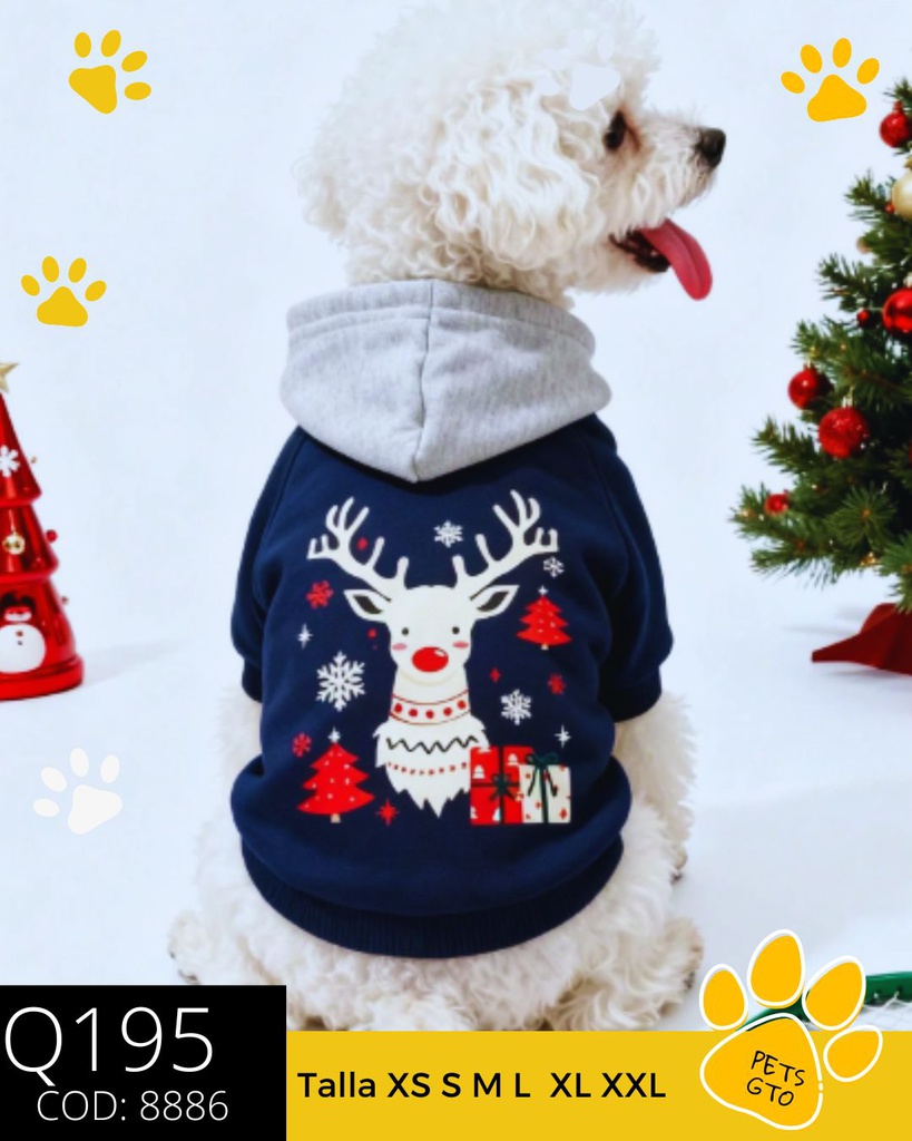 Sudadero de Reho navidad azul