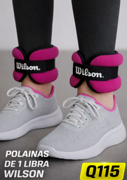 [TOB1Wilson] Tobillera Con Peso Wilson 1 Lbs El Par (0.5 lbs cada una)