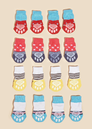 Calcetines con patrón de rayas de mascota