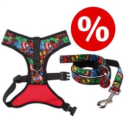 SET DE ARNES PECHERA Y CORREA MARVEL