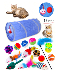 [sp2307055719506178] Juego de 15 piezas de juguetes para gatos