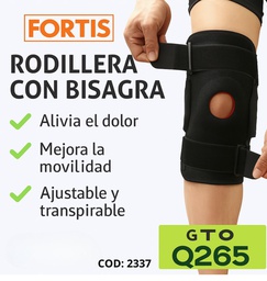 RODILLERA CON BISAGRA FORTIS