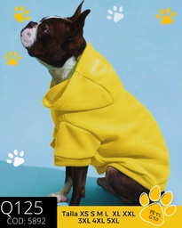 Sudadero Amarillo para mascota Simple