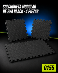 colchoneta modular de EVA black de 4 piezas